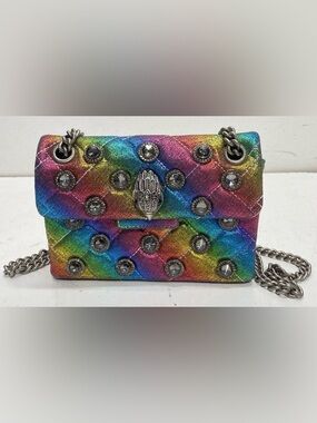Kurt Geiger Mini Kensington Rainbow Crystal bag EUC